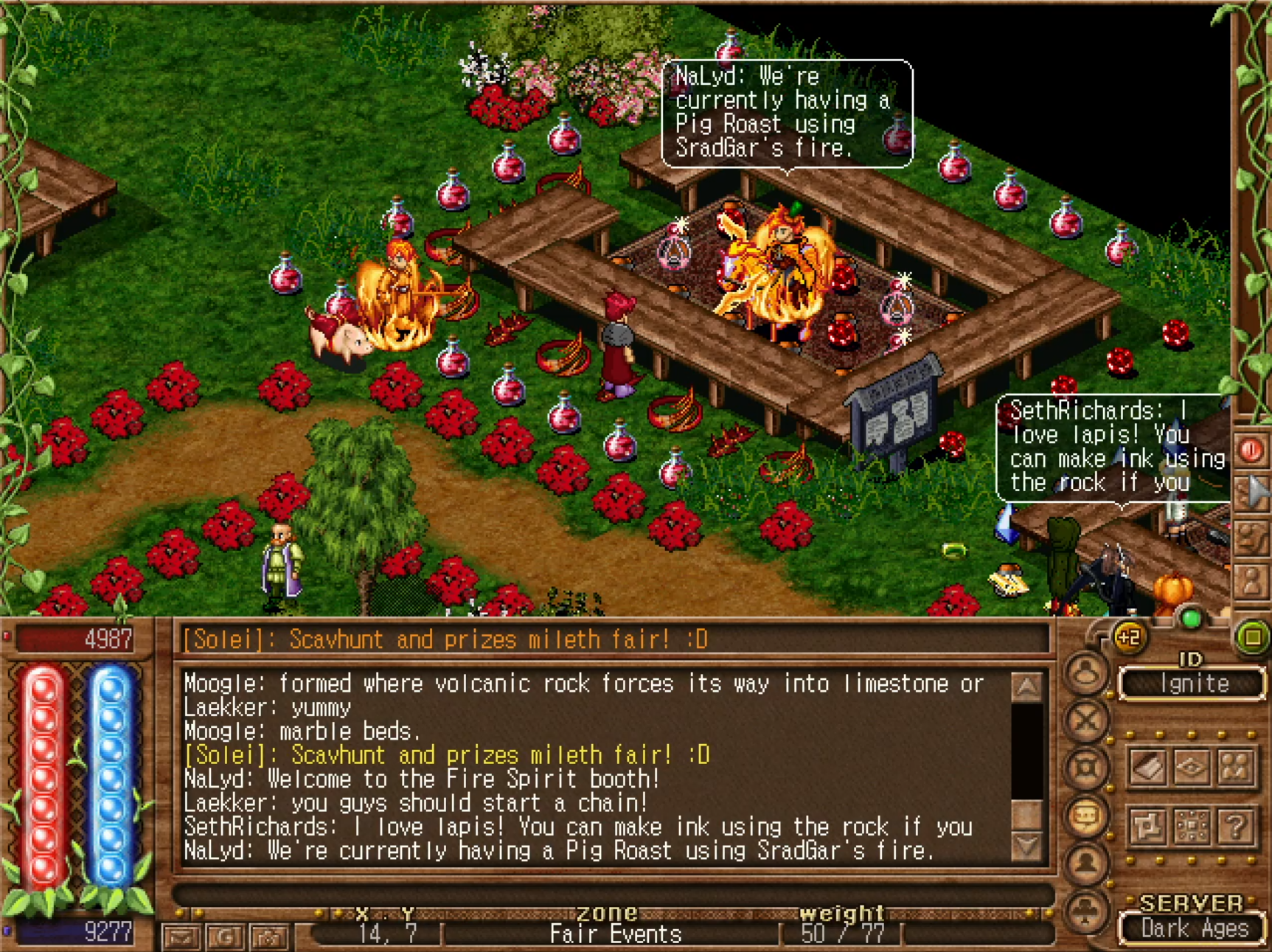 Fire Spirit booth